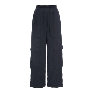 Black Hannoki Trousers with Pockets