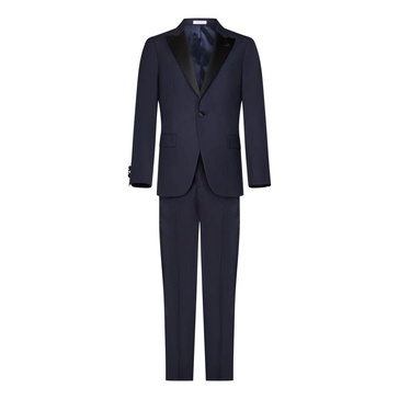 Navy Blue Wool Blazer and Pants