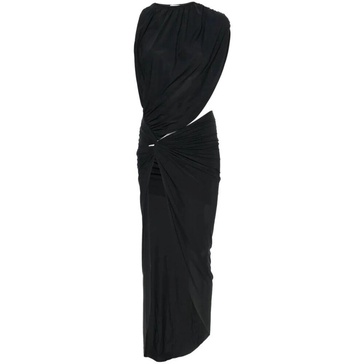 Draped Side-Slit Dress
