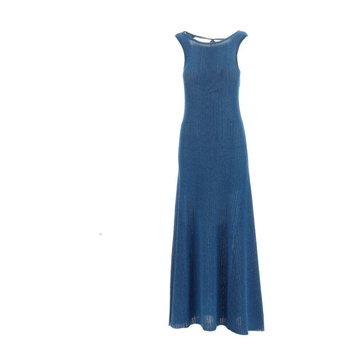 Sparkle Rib Open Back Dress