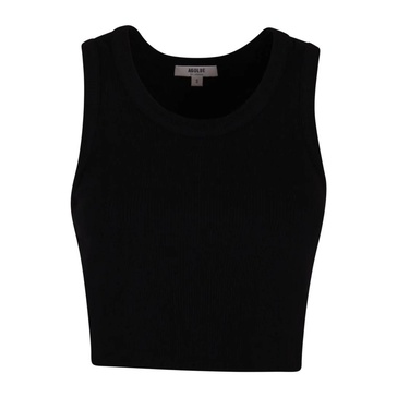 Ribbed Tank Top with Sporty Cut
