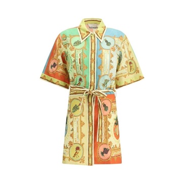 Multicolor Cotton Shirt Dress