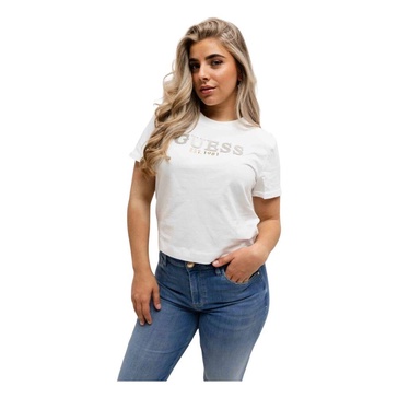 Cropped Washed T-Shirt White
