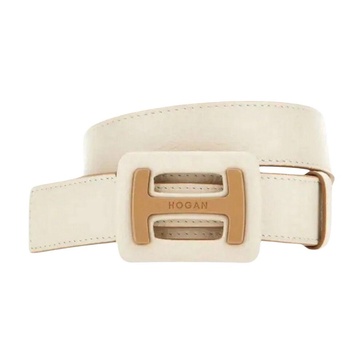 Hammered Leather Belt with Iconic Buckle