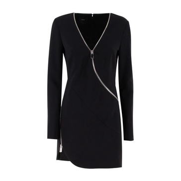 Stretch Crepe Long Sleeve Dress
