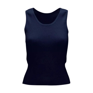 Navy Fitted Top Heart Arrow Pattern
