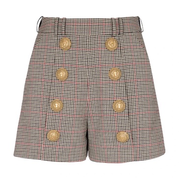 High-rise Prince of Wales shorts