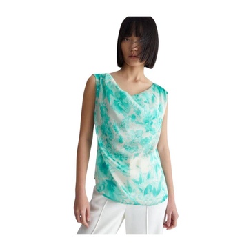 Draped Sleeveless Top