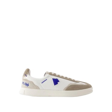 White Leather Sneakers - Round Toe