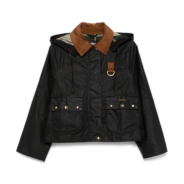 Black Erma Jacket with Removable Hood