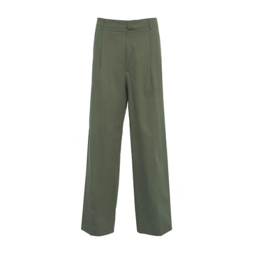 Green Pleated Wide Leg Pants