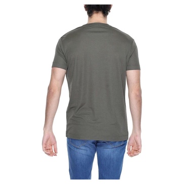 Green Short Sleeve Round Neck T-Shirt