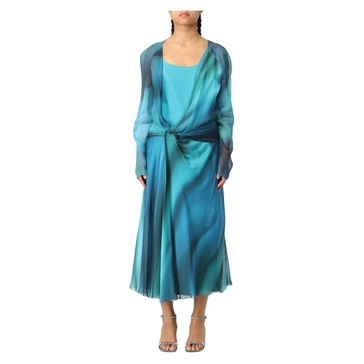 Printed Chiffon Dress