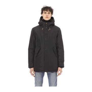 Elegant Long Jacket with Zipper Closure