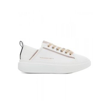 Glittery Low-Top Sneakers WEMBLEY White
