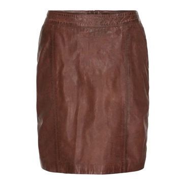 Leather Pencil Skirt with Pockets