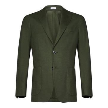 Green Cotton Jacket Classic Style