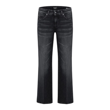 Wide Leg Jeans with Embroidered Details