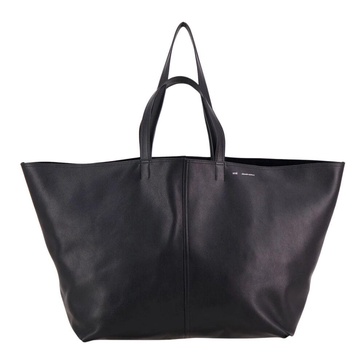 Maxi Tote Bag in Black Leather