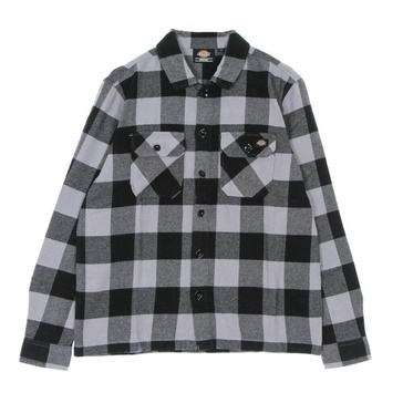 Lilac Gray Flannel Long Sleeve Shirt