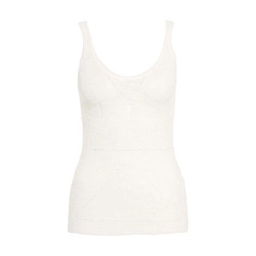 White Scoop Neck Tank Top