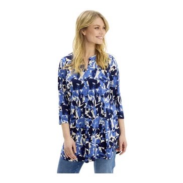 Blue Tunic with 3/4 Sleeves