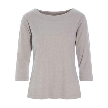 Opal Grey Rib Blouse Naibu Style