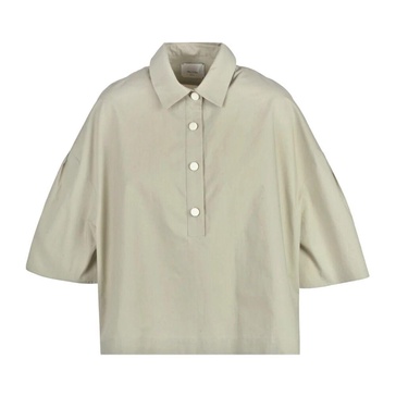 Poplin Shirt with Flared Sleeves