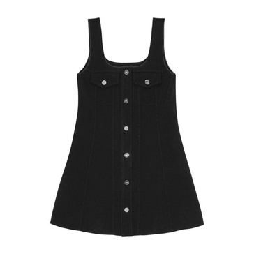 Square Neck Sleeveless Dress
