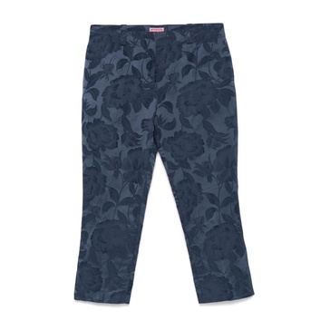 Indigo Blue Front Button Pants