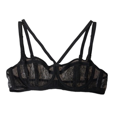 Black Floral Lace Balconette Underwear