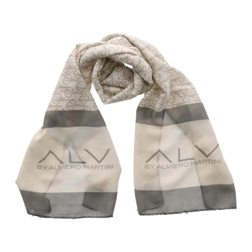 White Print Scarf All Seasons