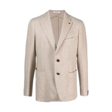 Beige Wool Blend Blazer