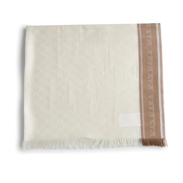 Luxury Jacquard Scarf with Fringed Edges