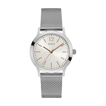 Silver Steel Analog Quartz Watch