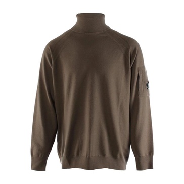 Brown Wool Blend Men's Sweater