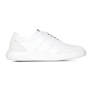 White Sneakers with Front Lacing