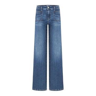 Winter Dark Use Wide Leg Jeans