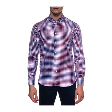 Italian Checkered Button-Down Casual Shirt