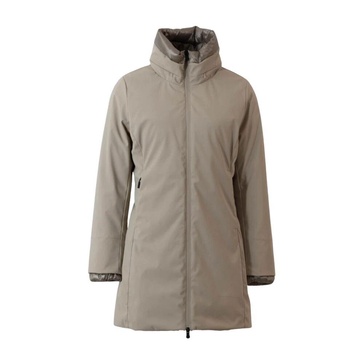 Beige Technical Parka Insulated Jacket