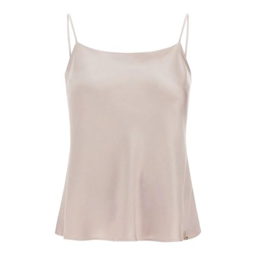Beige Camisole Top High-Density Satin