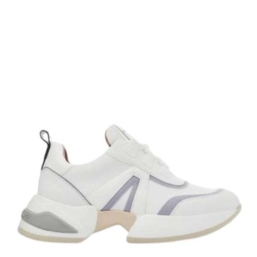 Modern Marble Sneaker in White and Avion