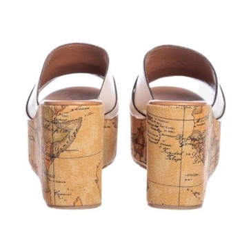 High Heel Sandal in Geo Classic Print