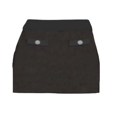 Short Skirt with Front Pockets