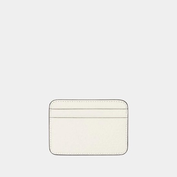 White Leather Card Holder