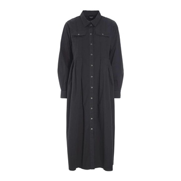 Black Cotton Dress Senmei Style