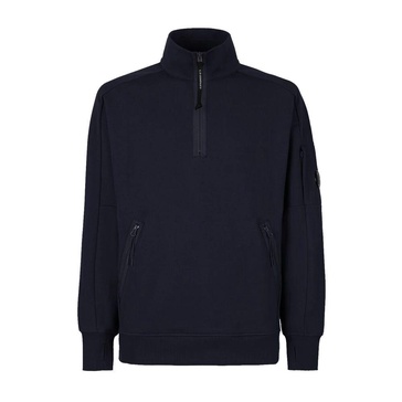 Diagonal Raised Fleece Stand Collar Sweatshirt