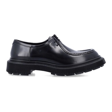 Black Closed Derby Shoes