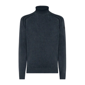 High Neck Cotton Turtleneck Sweater