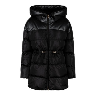 Black Hooded Puffer Jacket